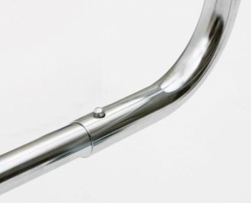 Klick Verschluss Verbindung Detail für einfaches auf und abbauen bei Kleiderständer Klappständer Rollständer Konfektionsständer für Art Nr 2015-150-80