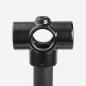 Preview: 4 Wegeverbinder Rückseite Verbinder Eckverbinder für schwarzes 27 mm Rohr Art Nr W03BK