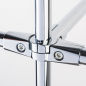 Preview: 5 Wegeverbinder Verbinder Eckverbinder für Chrom Rohr rund Umkleidekabine Ankleidekabine