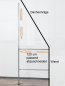 Preview: Dachschraege-Garderobe-120-cm-Wand-abstand-Befestigung-am-Kniestock-Art-Nr-St.10.200