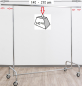 Preview: Kleiderständer Maxi XXL 140 cm Breit bis 210 cm ausziehbar mit 4 grossen 80 mm Rollen stabile Ausführung bis 140 kg belastbar Art Nr 2011 140 80