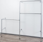 Preview: Wandregalsystem Garderobensystem begehbarer Kleiderschrank für Dachschrägen 200 cm hoch und 220 cm breit Wandbefestigung und Gummifüsse Stahlrohre verchromt Art Nr W12
