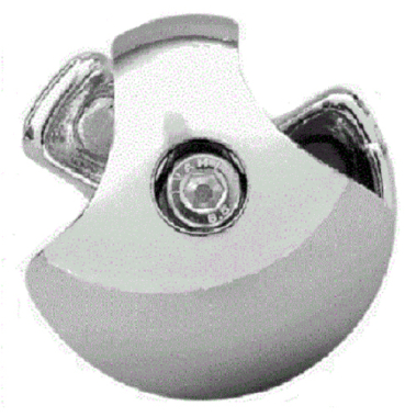 2 Wege Kugelverbinder Knotenverbinder Verbinder Knoten Design für Chrom Rohr rund Wandregalsystem Garderobensystem Kleiderkammer Kleiderstangen