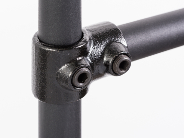 2 Wege Verbinder T Verbinder Verbinderstück für schwarzes 27 mm Rohr rund Wandregalsystem Garderobensystem Kleiderkammer Kleiderstangen für Art Nr W03BK
