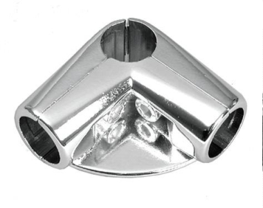 4 Wege Eckverbinder Verbinder für Chrom Rohr rund Umkleidekabine Profi Kleiderständer Warenständer Garderobe Regal freistehend für Art Nr St.05.200