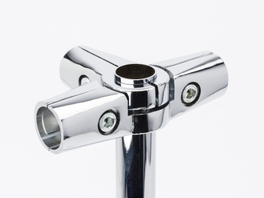 5 Wegeverbinder Verbinder Eckverbinder für Chrom Rohr rund Ankleidezimmer Wandregalsystem Garderobensystem Kleiderkammer für Art Nr AnZi.2+2+1