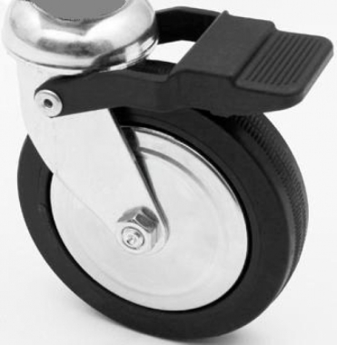 Rolle Gross für Kleiderständer Klappständer Rollständer Konfektionsständer 80 mm Lenkrolle mit Kugellager und Bremse für Art Nr 2016-100-80-02