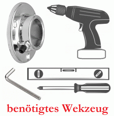 Wandregalsystem benötigtes Werkzeug für Aufbau