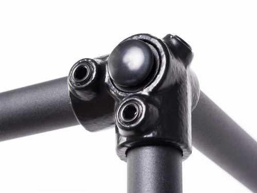 3 Wegeverbinder Eckverbinder Verbinder für schwarzes 27 mm Rohr rund Wandregalsystem Garderobensystem Kleiderkammer Kleiderstangen für Art Nr W10BK