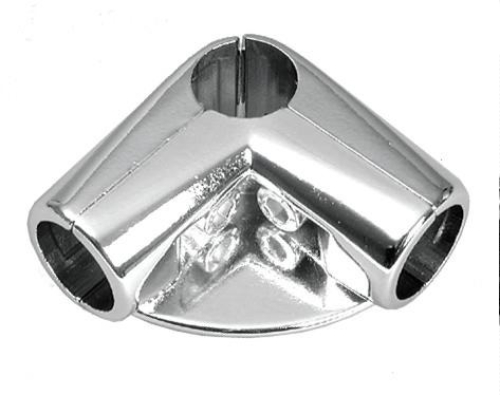 4 Wege Eckverbinder Verbinder für Chrom Rohr rund Umkleidekabine Profi Kleiderständer Warenständer Garderobe Regal freistehend für Art Nr St.05.200