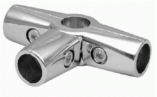 5 Wegeverbinder Verbinder Eckverbinder für 25 mm Chrom Rohr rund Wandregalsystem Garderobensystem Kleiderkammer Kleiderstangen