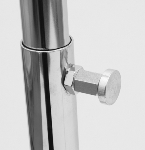 Höhenverstellung Schnappverschluss Knauf Detail Kleiderständer Klappständer Rollständer Konfektionsständer für Art Nr 2016-150-80-02