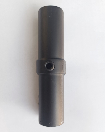Innenverbinder mit Madenschraube für schwarzes 27 mm Rohr rund Wandregalsystem Garderobensystem Kleiderkammer Kleiderstangen für Art Nr W21BK