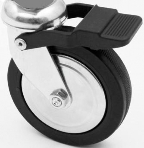 Rolle Gross für Profi Kleiderständer Warenständer Garderobe Regal freistehend 80 mm Lenkrolle mit Kugellager und Bremse für Art Nr St.05.200