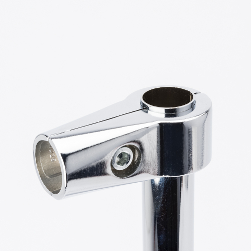T-Verbinder Verbinderstück für Chrom Rohr rund Ankleidezimmer Wandregalsystem Garderobensystem Kleiderkammer für Art Nr AnZi.2+2+1